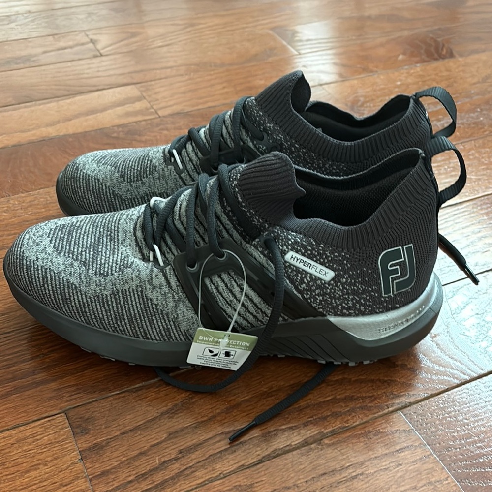 FootJoy HyperFlex Black and Gray Golf Shoes